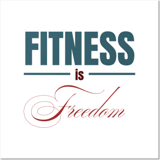 FITNESS IS Freedom | Minimal Text Aesthetic Streetwear Unisex Design for Fitness/Athletes | Shirt, Hoodie, Coffee Mug, Mug, Apparel, Sticker, Gift, Pins, Totes, Magnets, Pillows Posters and Art